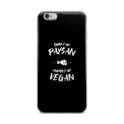 coque iphone - sauvez un paysan mangez un vegan - 10