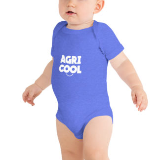body bébé agricool - bleu