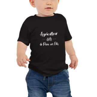 t shirt bébé agriculteur de père en fils