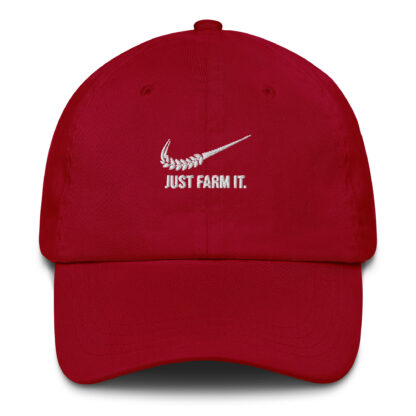 Just-farm-it-casquette-agriculture-accessoire-agricole-rouge