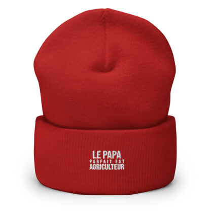 le-papa-parfait-est-agriculteur-accesoires-agricole-bonnet-homme-rouge